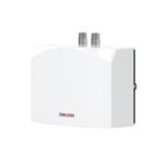 STIEBEL ELTRON Elektronische mini-doorstromer DEM 4 alleen voor de handwastafel, 4,4 kW, zonder stekker, vaste aansluiting 230 V, drukvast + drukloos, VDE-gekeurd, 231002