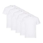 FRUIT VAN DE LOOM Heren Heavy T-Shirt (Pack van 5)