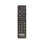 Digiquest EASY universele tv-afstandsbediening met grote toetsen, eenvoudig te gebruiken, ideaal voor hotels, ziekenhuizen, verzorgingstehuizen en ouderen