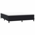 vidaXL Boxspring zonder matras fluweel zwart 180x210 cm