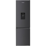 HEINNER HC-HM260DGWDE++ Vrijstaande Koel-Vriescombinatie 260L — No Frost, Inverter Compressor, Stil, Energieklasse E, LED Verlichting, Donkergrijs, 60 cm Breed