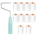 10 Stuks Mini Verfroller Set, Schildersrollen Set, Schuimroller voor Verf, Mini Verfroller Muurverf Roller voor Schilderen, Schildersbenodigdheden met Handvat (52x34mm)