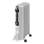 De'Longhi Radia S TRRS0715, Oliegevulde Radiator, voor Ruimtes tot 45m³, met 3 Verwarmingsniveaus, 1500W, Wit