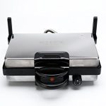 SHOV Contactgrill, multifunctioneel, Tandur, broodrooster, elektrisch, met of zonder pan, tava, graniet of teflon om uit te kiezen voor grillen, braden en meer voor elke keuken (teflon)