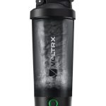 VOLTRX Eiwitshakerfles, fusie USB C oplaadbare elektrische eiwitshake-mixer, shakerbekers voor eiwitshakes en maaltijdvervangende shakes, BPA-vrij, 24 oz