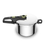 TEFAL P2580702 Secure 5 Trendy snelkookpan + stoommandje 6L, Energiebesparend, RVS, inductie, veilig koken en gezond