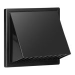 Miratic Ventilatierooster Met Kap Voor Externe Mechanische Ventilatie - ABS Materiaal Voor Buiten Gebouwen (grafiet - Ø100 mm)