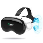 XWP VR-bril met hoofdtelefoon, 3D Virtual Reality headset met HD-anti-blauw licht lenzen, compatibel met iPhone en Android (4,7 - 7,2 inch), voor games en films, vrienden en familie