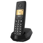 Gigaset Pure 120 DECT-Telefon mit Anrufschutz, Anthrazit-Schwarz