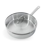BK Bright hapjespan met deksel 28 cm, roestvrij staal, inductie