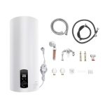 SOLOCJNL Elektrische Boiler 100 Liter - Horizontale Doorstroomboiler, 220V, 2000W, Led-scherm, 25-75°C - Warmwaterboiler voor Keuken, Tuin, Badkamer