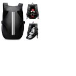 HYC00 Motorrugzak Motorfiets Rugzak Helm Heren Vrouwen Helmrugzak voor Motorfiets Waterdichte Motor Rugzak Met Plek Voor Helm Motorhelm Rugtas voor Reizen Kamperen Fietsen,Motoraccessoires,Swart Klein