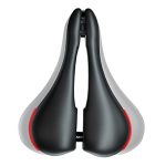 HUGEOAKS Fietszadel, breedte instelbaar, fietszitje heren en dames, comfortabel, prostaatzadel, geschikt voor MTB, racefiets, stadsfiets en hometrainer
