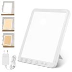 NEOVSUNY Daglichtlamp 15000 Lux, LED Lichttherapielamp Daglicht met 3 Kleurtemperaturen 6 Timer, LED Daglicht Lamp, Touch-Control Zonnelamp, Vollspectrumlamp voor Thuis/Kantoor