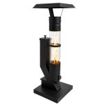 Beste kleine pelletkachel WARMATEK® Lumo Pelletkachel voor buiten, 3000 W, pellet-terrashaard zonder stroom en gas, met glazen vlam, voor tuin, balkon, terras en veranda, 0,6 kg pelletcontainer, ca. 1 uur brandduur