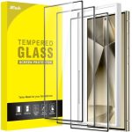 JETech Full-Coverage Screen Protector voor Galaxy S24 Ultra, 3 Stuks