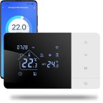 Wifi-thermostaat met 2-drading, Tuya-besturing, dagelijks programmeerbaar, Google- en Alexa-spraakcompatibiliteit, W506 3A, voor 503 boxen