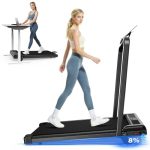 HomeFitnessCode Inklapbaar Loopband met Helling 8%, 1-10km/u