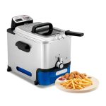 Beste frituurpan met geurfilter Tefal Oleoclean Pro Inox & Design friteuse, 2300W, Capaciteit 1,2 Kg FR8040
