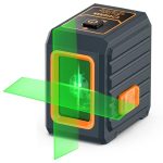 CIGMAN Kruislijnlaser Laser Waterpas groen Zelfbalancerende Laserniveau Horizontaal Verticaal Rode lijnlaser 2 AA Batterijen & Opbergtas CMG01 (zelfniveau, handmatig, impulsen)
