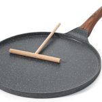 SENSARTE Crêpepan Inductie 26 cm, Pannenkoekenpan met Zwitserse Granieten Antiaanbaklaag, Ergonomisch Bakelieten Handvat, Vrij van Opzettelijk Toegevoegd PFOA-Vrij