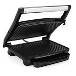 Beste tosti ijzer Princess 112415 Panini Grill – Zwevend bovendeksel – Verticaal opbergbaar, 30 x 24 cm, Zwart