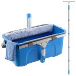 Beste glazenwasser set Mitclear Professionele Raamreiniger Set - Emmer(12L), Raamtrekker mit Siliconen Lip(35cm), Verlengsteel(196cm), Microvezelhoes en Doek, Ruitenreinigingsset voor Huis, Auto & Camper