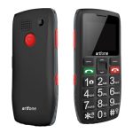artfone C1 Mobiele Telefoon voor Ouderen丨Senior Mobiel met Grote Toetsen丨Dual SIM丨Snel Bellen丨Radio丨SOS Knop丨Zaklamp丨Heldbaar Volume丨Telefoon voor Ouderen丨1800 mAh Batterij - Zwart
