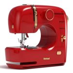 Eenvoudige naaimachine voor beginners met 16 steken, tweelingnaald, achteruitnaaien, automatische spoelopwinding, voetpedaal, draagbare elektrische naaimachine voor doe-het-zelfprojecten en knutselen
