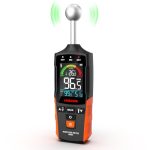 LASELION MS04 Wandvochtigheidstester met kogelsensor voor niet-destructief scannen, instelbare alarmen en temperatuurweergave