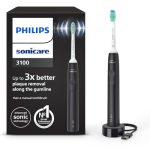 Beste Philips Sonicare Philips Sonicare 3100-serie elektrische tandenborstel, sonische tandenborstel, druksensor en timer, zwart, HX3671/14