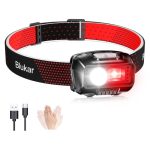 Beste hoofdlamp Blukar Oplaadbare Hoofdlamp, 2000L Superhelder Waterdicht Licht