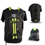 Aspar Air Model 0.5 – airbagvest voor motorfiets, goedgekeurd – ontworpen en gemonteerd in Spanje, inclusief opblaasbare gasfles en aspar-rugzak, Zwart, S