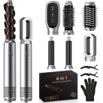 OHFAMO 6-in-1 Airstyler, multifunctionele haarstyler met ionische föhn