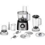 Beste foodprocessor Bosch MultiTalent 3 Foodprocessor, MCM3201B, MultiLevel6 mes, SmartStorage, mixeropzetstuk, 800 Watt, 30 functies, zwart