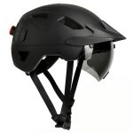 R2B Speed Pedelec Helm met LED verlichting, afneembaar vizier, NTA Gecertficeerd, Fietshelm Dames en Heren, lichtgewicht snorfiets helm, s pedelec helm - Maat L
