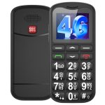 4G mobiele telefoon voor senioren ontgrendeld met grote toetsen, 1,8 inch lcd-display, hoog volume, telefoon voor senioren met SOS-knop, FM-radio, zaklamp, laadstation, nano-simsleuf