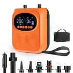 Mojimdo Elektrische SUP Pomp 20PSI met Licht - 13500mAh Oplaadbaar, 5 Standen + Aangepaste Modus, Dubbele Snelheid, Auto-Uitschakeling & 12V Auto-Lader voor SUP, Tent, Luchtbed