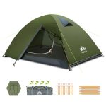 Night Cat Campingtent voor 2 personen, waterdicht, licht, snel op te bouwen, voor trekking, wandelen