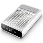 Yulado Stofafzuiging voor nagels, 80 W, 4500 rpm, oplaadbaar, nagelstofzuiger, wit, professioneel huishouden en stofafzuiging, nagelstudio