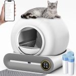 Zelfreinigende kattenbak, elektrische, automatische, XXL, met app, gesloten, voor grote katten, type A