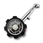 ATsafepro Bandenspanningsmeter, geijkt, 4 bar, 60 psi, analoge auto luchtdrukmeter ANSI B40.1 nauwkeurig met 1,5" Glow wijzerplaat, professionele mechanische bandenspanningsmeter voor motorfietsen,