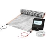 Elektrische vloerverwarming, 12 volt, 2,0 meter, voor het verwarmen van vloeroppervlakken in de caravan of camper, niet als huidverwarming beschouwen.
