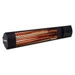 VONROC Heater Marsili – 2000W – 2 Warmteniveaus – Zwart – Voor muur, plafond of statief – Lowglare element – Incl. afstandsbediening