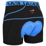 BALEAF Fietsshorts voor heren, 4D gewatteerd, mountainbike-ondergoed, MTB-voering, ademende fietsonderbroek, blauw, XXL