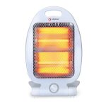 alpina Elektrische Kachel LQ001 – Infrarood Verwarming 800W – Halogeen Heater met 2 Warmtestanden – Compacte Kachel Elektrisch voor Binnen – Elektrische Verwarming met Kantelbeveiliging en Draaggreep