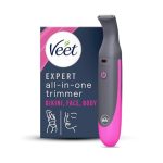 Veet Expert Elektrische alles-in-één trimmer voor dames, bikini, gezichts- en wenkbrauwen, multifunctioneel gebruik, opladen via USB en accessoires, 100% waterdicht, ontworpen voor nat en droog