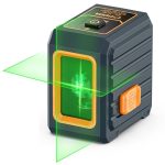 CIGMAN Kruislijnlaser Laser Waterpas groen Zelfbalancerende Laserniveau Horizontaal Verticaal Rode lijnlaser 2 AA Batterijen & Opbergtas CMG01 (zelfniveau, handmatig, impulsen)