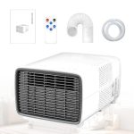 Mobiele Airconditioning voor Camping, 2700 BTU Kleine Airco voor Vrachtwagencabine, Tent, Camper, Inclusief Flexibele Afvoerslang
