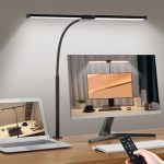 LED Bureaulamp Dimbare, Bureaulamp met Klem, Zwart